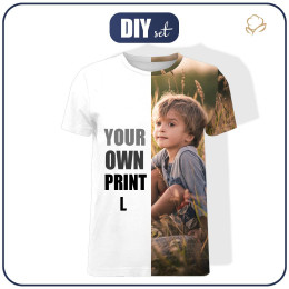 MEN'S T-SHIRT WITH OWN PRINT - sewing set L