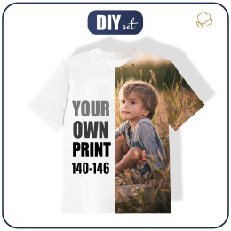 KID'S T-SHIRT WITH OWN PRINT - sewing set (140/146)