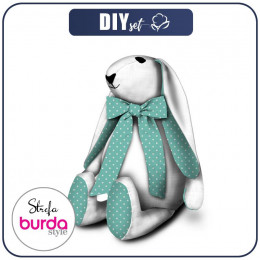 BURDA STYLE Easter Bunny - WHITE DOTSIES / mint
