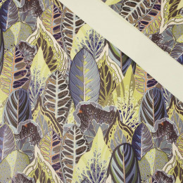 GREEN JUNGLE pat. 2 (VINTAGE) - thick pressed leatherette