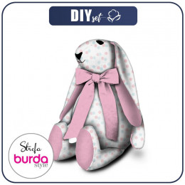 BURDA STYLE Easter Bunny - PASTEL DOTS / mint - salmon pink (PASTEL SKY)