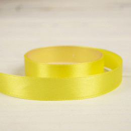 Satin Ribbon, width 12mm - yellow