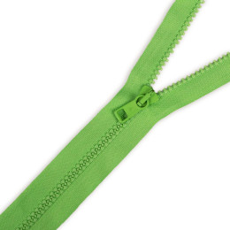 Plastic Zipper 5mm open-end 30cm - light green