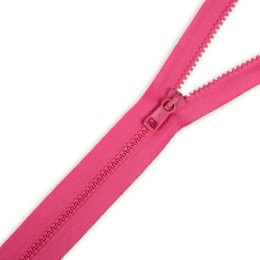 Plastic Zipper 5mm open-end 30cm - pink