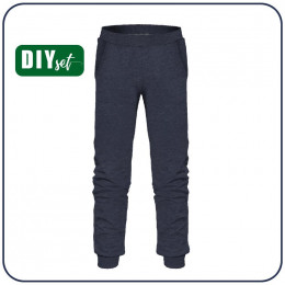 CHILDREN'S JOGGERS (LYON) - JEANS - looped knit fabric 