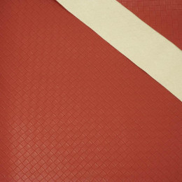 RED - Diamond pattern leatherette