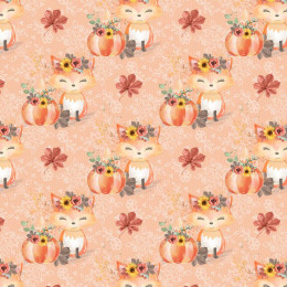 FOXES AND PUMPKINS pat. 1 / orange (FOXES AND PUMPKINS)