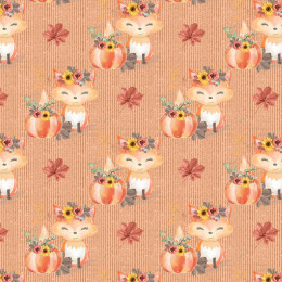 FOXES AND PUMPKINS pat. 2 / orange (FOXES AND PUMPKINS)