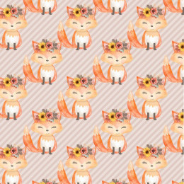 FOXES / diagonal stripes (FOXES AND PUMPKINS)