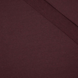MAROON MELANGE - Recycing looped knit fabric with elastan