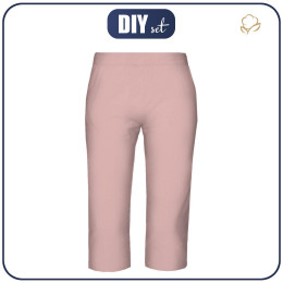 Pajamas-cropped pants "LINDA" - B-05 ROSE QUARTZ - sewing set