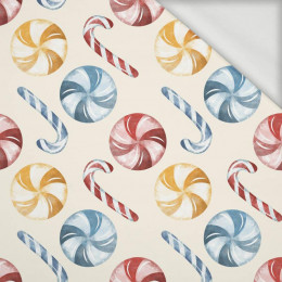 CHRISTMAS CANDIES (CHRISTMAS SEASON) - organic looped knit fabric