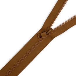 Plastic Zipper 5mm open-end 30cm - brown