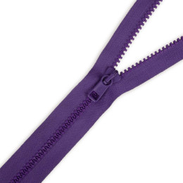 Plastic Zipper 5mm open-end 30cm - purple 