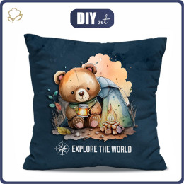 PILLOW 45X45 - EXPLORE THE WORLD - sewing set