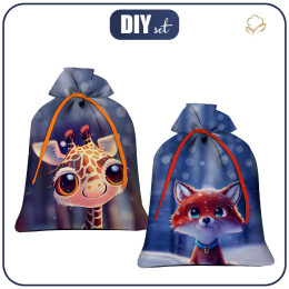 Gift pouches - ANIMATED ANIMALS pat. 7 - sewing set