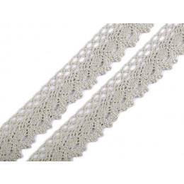 Cotton lace 28 mm - modern mint 