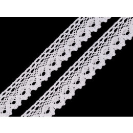 Cotton lace 28 mm - white