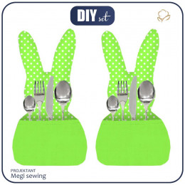 Cutlery bunny - DOTS / LIGHT GREEN 