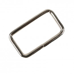 Rectangle loop 40 mm - silver