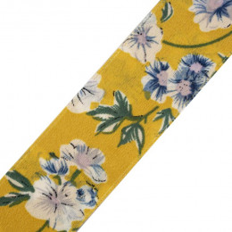 40 mm fabric ribbon with flowers