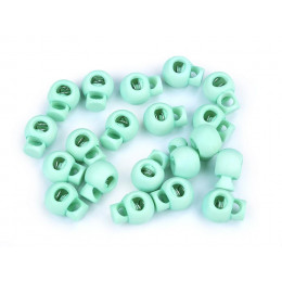 Round Cord Lock Stopper Toggles - mint