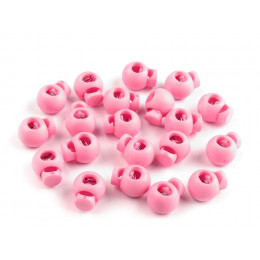 Round Cord Lock Stopper Toggles - PINK