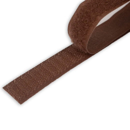 Nylon Velcro Hoop Tape 20 mm complet - brown