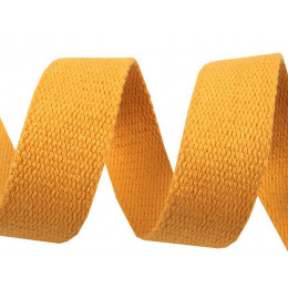Cotton webbing tape 30mm - canary yellow