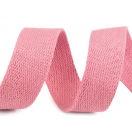 Cotton webbing tape 30mm - pale pink