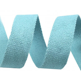 Cotton webbing tape 30mm - light blue