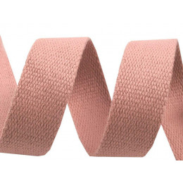 Cotton webbing tape 30mm - pale pink