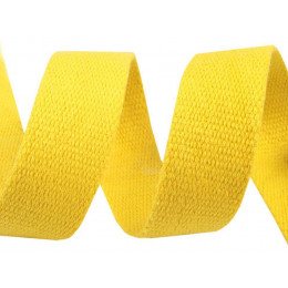 Cotton webbing tape 30mm - yellow