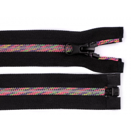 Decorative coil rainbow zipper 50cm open-end 