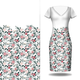 BEAUTIFUL FLOWERS - dress panel Linen 100%