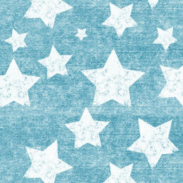 WHITE STARS / vinage look jeans (sea blue)