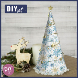 CHRISTMAS TREE - BLUE SNOWFLAKES - DIY IT'S EASY