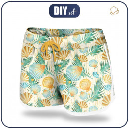 Women’s boardshorts - SHELLS AND PALM TREES - sewing set