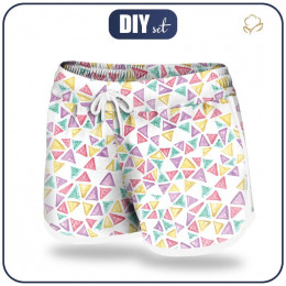 Women’s boardshorts - TROPICAL TRIANGLES - sewing set