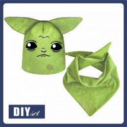 KID'S CAP AND SCARF - ALIEN - sewing set
