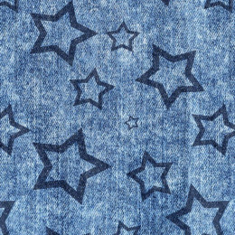 DARK BLUE STARS (CONTOUR) / vinage look jeans dark blue