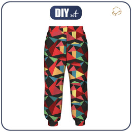 KID'S JOGGERS (ROBIN) - ICE PAT. 2 / colorful - sewing set