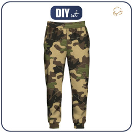 MEN'S JOGGERS (GREG) - CAMOUFLAGE OLIVE - sewing set