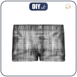 Boy's swim trunks - ACID WASH PAT. 2 (black) - sewing set