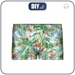 Boy's swim trunks - PARADISE JUNGLE - sewing set