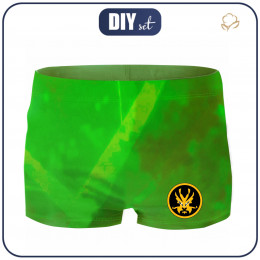 Boy's swim trunks - GREEN NINJA - sewing set