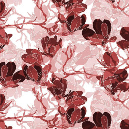 MAGNOLIAS pat. 2 (red) - softshell