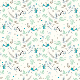 HUMMINGBIRDS - Cotton woven fabric