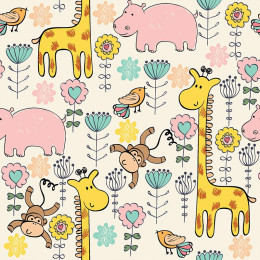 COLORFUL SAFARI - Cotton woven fabric