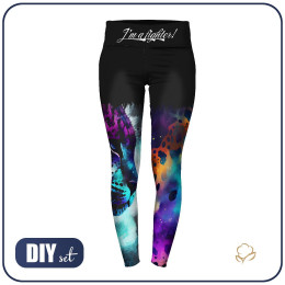 SPORTS LEGGINGS - I'M A FIGHTER - sewing set